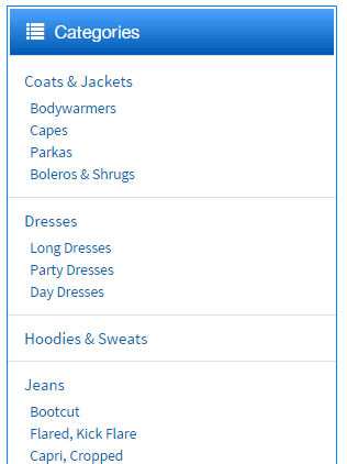 Dynamic eBay Store Categories Example 2